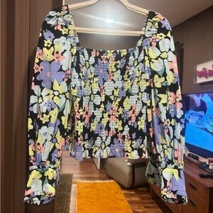 Free People Ariana Floral Bodice Top